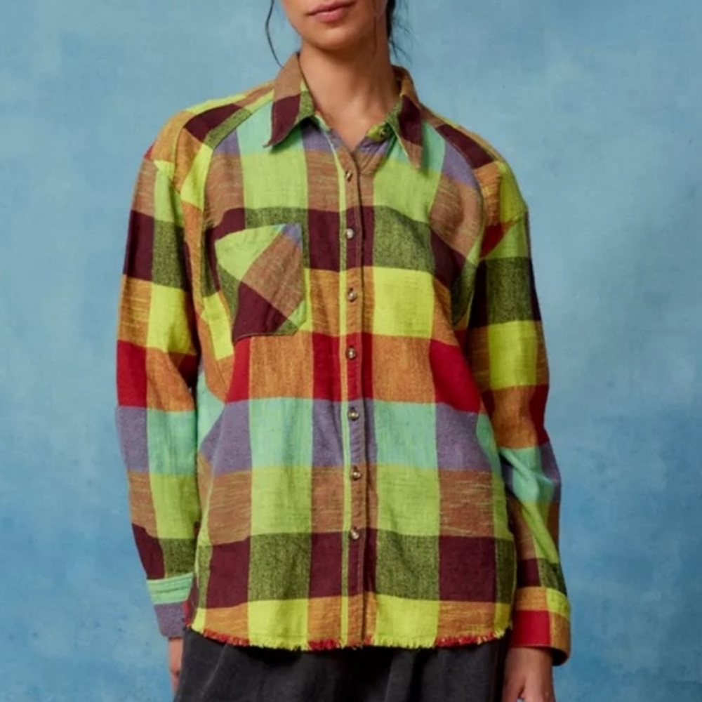 Urban Outfitters Brixton Button-Down Flannel Shirt